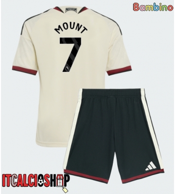 Manchester United Mason Mount #7 Terza Maglia Bambino 2026-27 Manica Corta (+ Pantaloni corti)